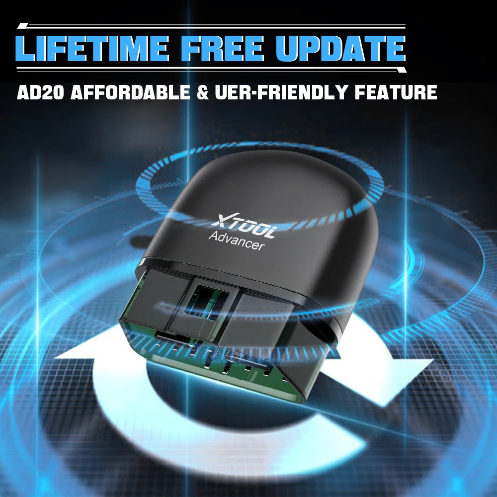 XTOOL AD20 Mini Bluetooth OBD2 Scanner – Read & Clear Fault Codes Easily