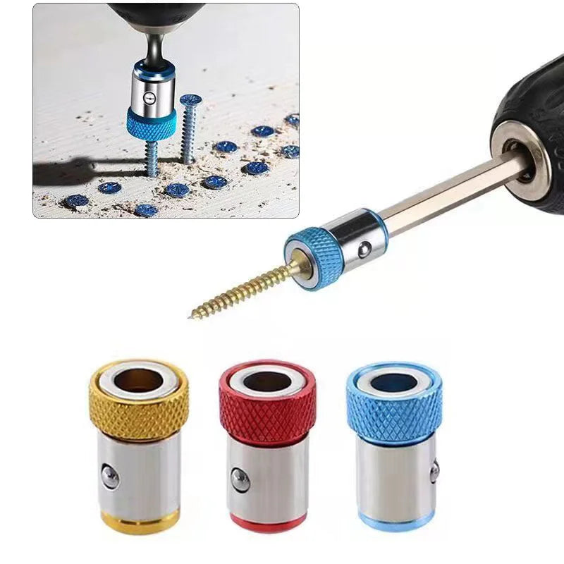 Magnetic Ring Cross Phillips Screwdriver Bit Holder 6.35mm 1/4 Universal Alloy Anti-corrosion Strong Magnetizer Power Hand Tool