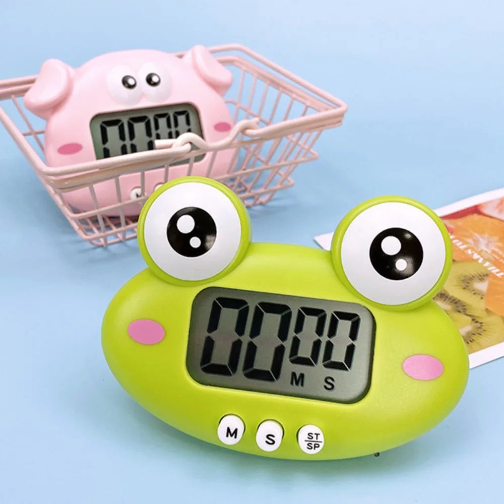 1-99 Minutes Cooking Study Work Timer Reminder For Shop Home Kitchen Gadget Cute Frogs Kitchen Electronic Digital Timer Gift