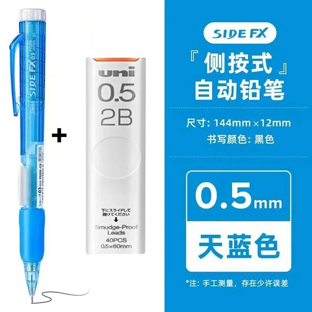 Japan Pentel Mechanical Pencil PD255 One-handed Side Press Lead Constant Core Automatic Pencils Efficient Work Study Stationery