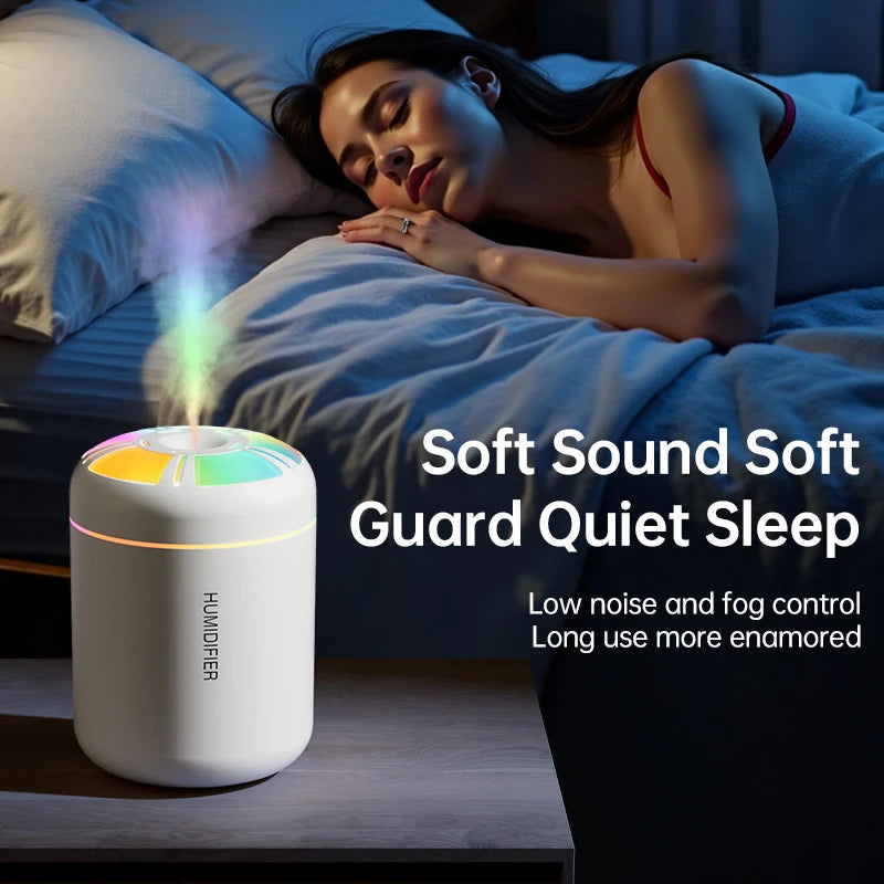 Mini Air Humidifier USB 180ML Aroma Diffuser Essential Oil Purifier Mist Maker Colorful Lights humidificador For Home Car Office