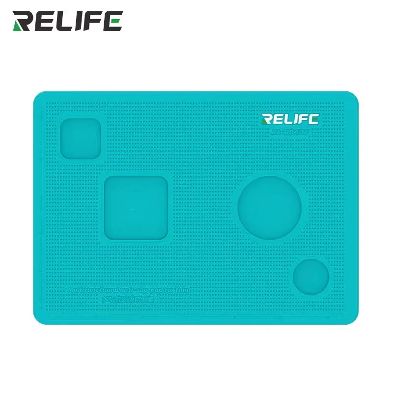 RELIFE RL-004DP Professional Film Silicone Pad Multi-Function Anti-Skid Mat for Repair Mobile Phone Flat Panel Repair Work Mat