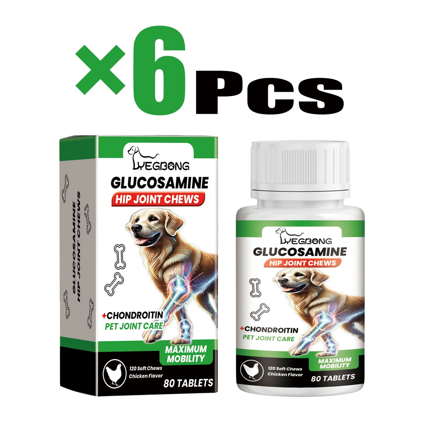 Pet Joint Care Tablets Various Nutrients for Dog Relieve Joint Discomfort Maintain flexibility Strengthen Bones Dog Supplies