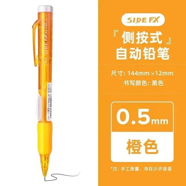 Japan Pentel Mechanical Pencil PD255 One-handed Side Press Lead Constant Core Automatic Pencils Efficient Work Study Stationery