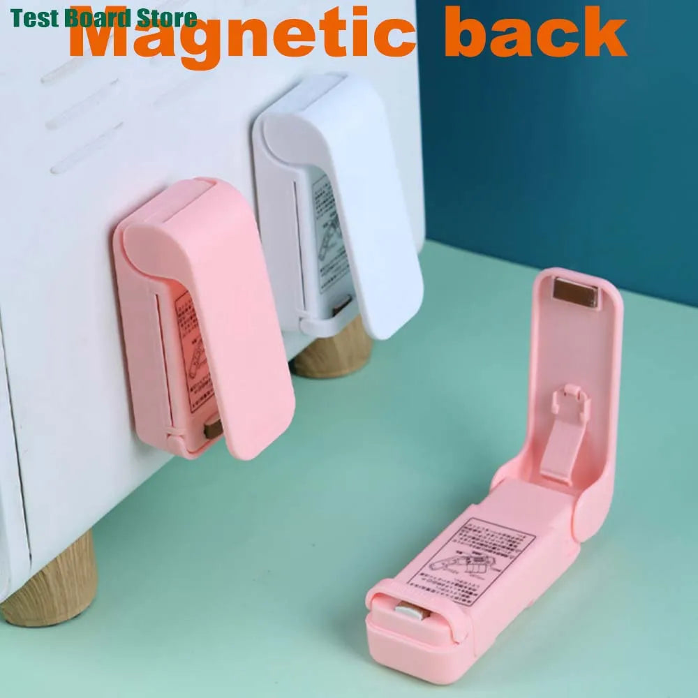 Mini Plastic Hot Bag Sealing Machine Portable Food Packaging Sealing Machine Snack Bag Sealing Clip Kitchen Household Tools