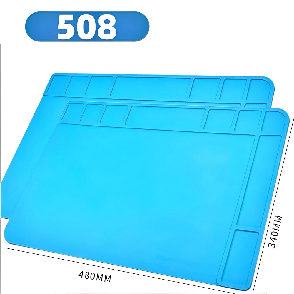 ESD Heat Insulation Soldering Mat Computer Phone Repair Tool Kit Working Silicone Repair Pad Heatresistant Maintenance Platform