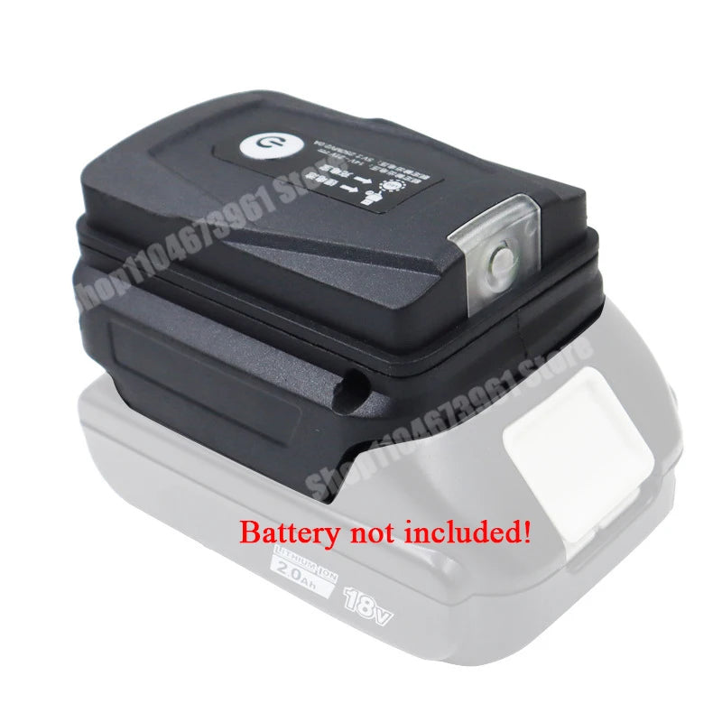 Adapter LED Lights Lamp Flashlight Torch USB Mobile Phone Charger For Makita 18V Li-ion Battery BL1830 BL1815 Power Bank