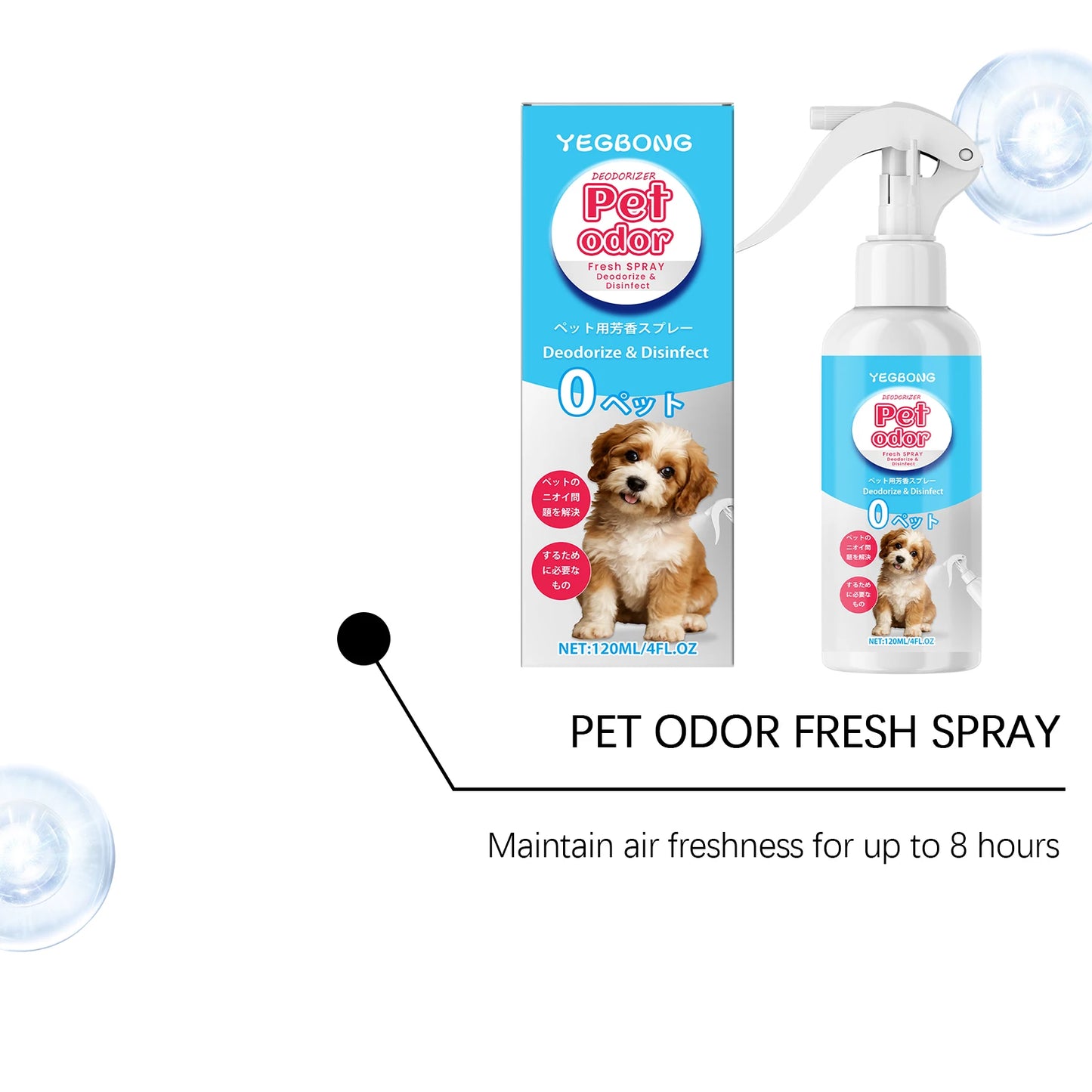 Pet Deodorizing Spray - A Universal Deodorizing Spray with Woody Essential Oil & Triple Plant Power for Odor Elimination