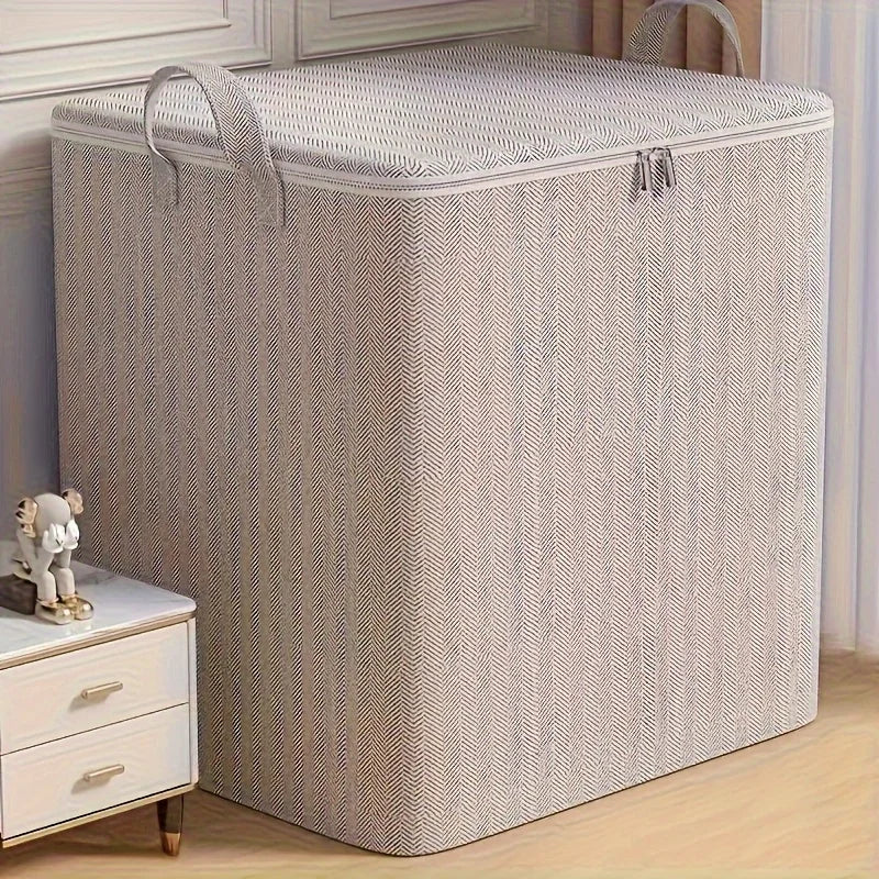 Extra Large Storage Box with Lid Modern Space Saving Design Durable for Clothes Bedding Home Organization Wardrobe Moving