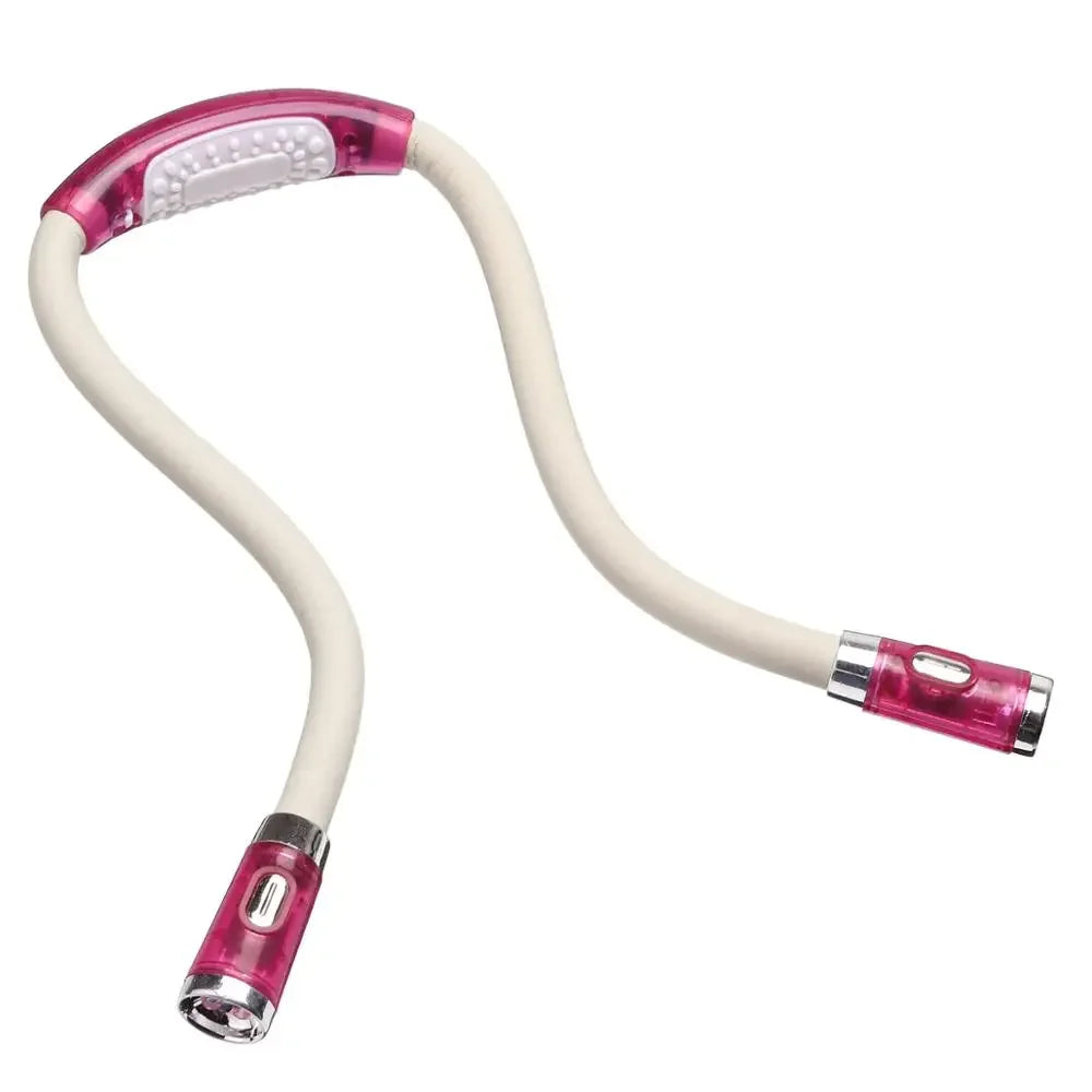 Handsfree LED Neck Light Adjustable Flexible Reading Light Knitting Crocheting Book Light Bedside Reading Lamp For Work Running