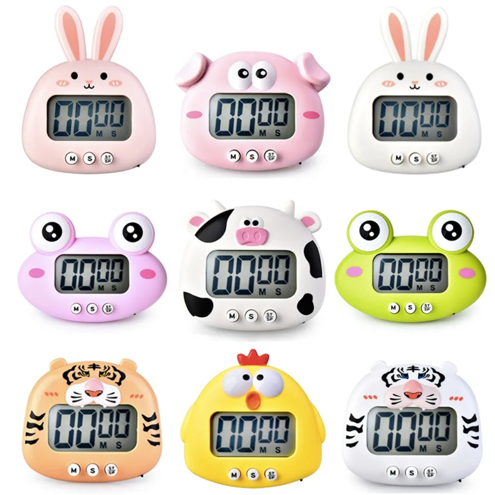1-99 Minutes Cooking Study Work Timer Reminder For Shop Home Kitchen Gadget Cute Frogs Kitchen Electronic Digital Timer Gift