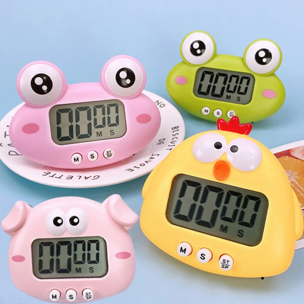 1-99 Minutes Cooking Study Work Timer Reminder For Shop Home Kitchen Gadget Cute Frogs Kitchen Electronic Digital Timer Gift